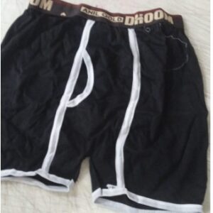 Cotton Mens Black Trunk Size Xl