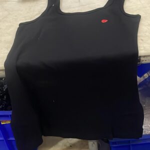 Women Black Color Half Sleeve Top Size S