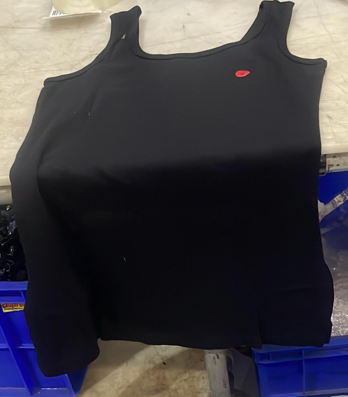 Women Black Color Half Sleeve Top Size S