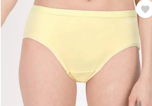 Fruit Of The Loom Women Lemon Colour Panty Size L