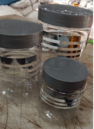 Plastic Transparent Container Pack Of 3
