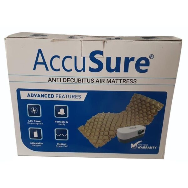 Brown Accusure Anti Decubitus Air Mattress 29 Point 4 X 16 Point 3 X 18 Point 4 Cm Thickness