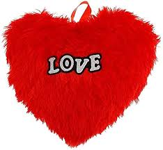 Heart Shape Mini Pillow Red