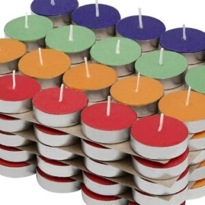 Solimo Colored Wax Tealight Candles Pack Of 73