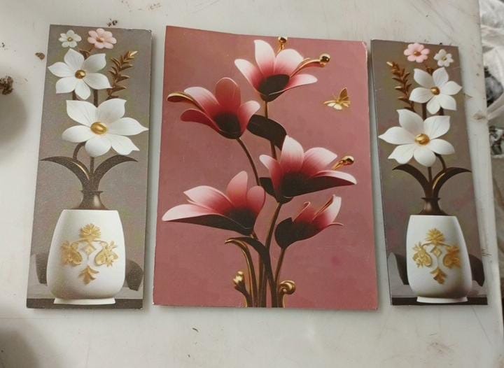 Set Of 3 Wall Painting For Living Room Home Decor Gift Item