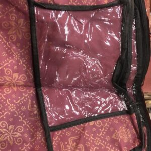 Wine Color Saree Bag Set Of 6