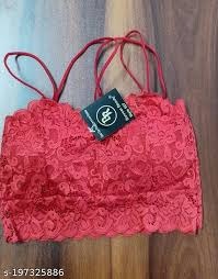 Women Full Coverage Lightly Padded Bra Red Colour Size 28