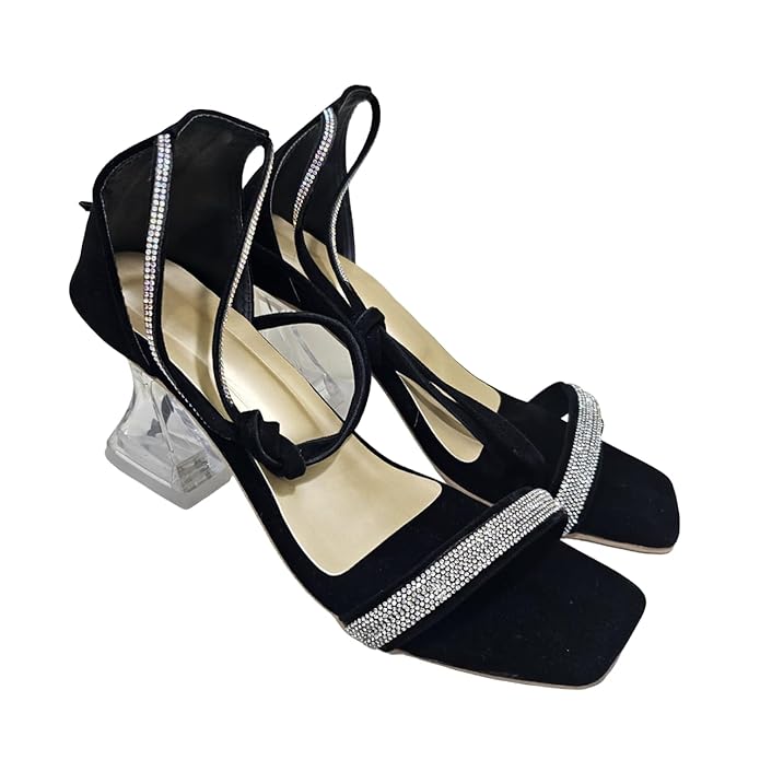 Women Sandal Size 41 Black Colour
