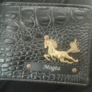 Designer Crocodile Pattern Leather Black Wallet