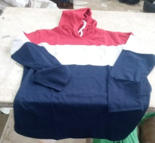 Multicolour Cotton Hooded T Shirt For Mens Size M