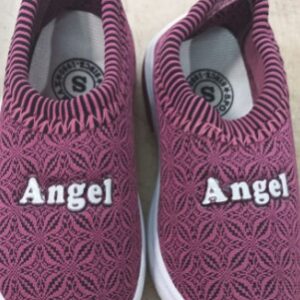Kids Purple Printed Soft And Comfortable Belly Shoes For Girls Size 13
