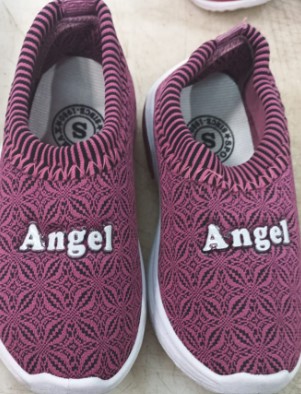 Kids Purple Printed Soft And Comfortable Belly Shoes For Girls Size 13
