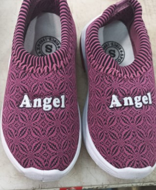 Kids Purple Printed Soft And Comfortable Belly Shoes For Girls Size 2