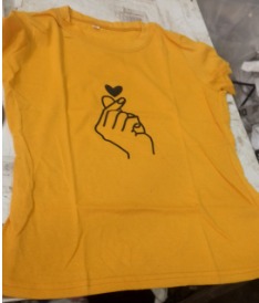 Women Yellow T Shirt Printed Size M