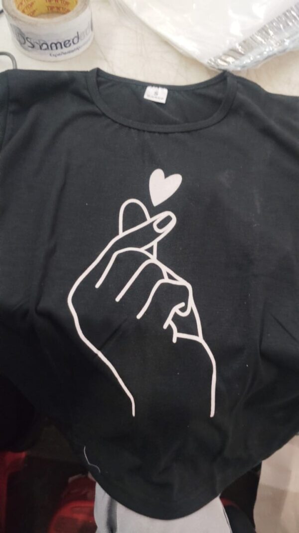 Women Black Color T Shirt Size S