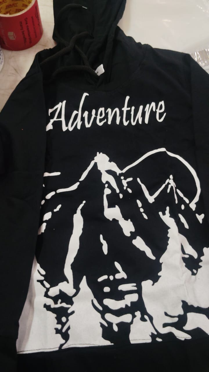 Kids Boy Black Color Sweatshirt Size 10 To 12 Years