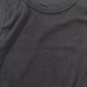 Women Black Color Crop Top Size M