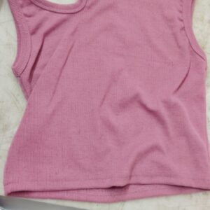 Women Pink Color Crop Top Size M