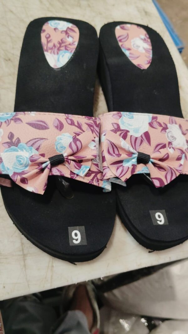 Women Black Color Slippers High Heel Size 9