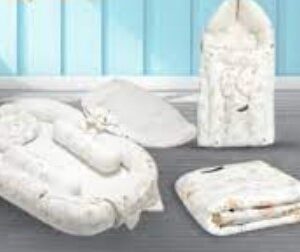 Baby Gambling White Printed Splash Comfort Kit