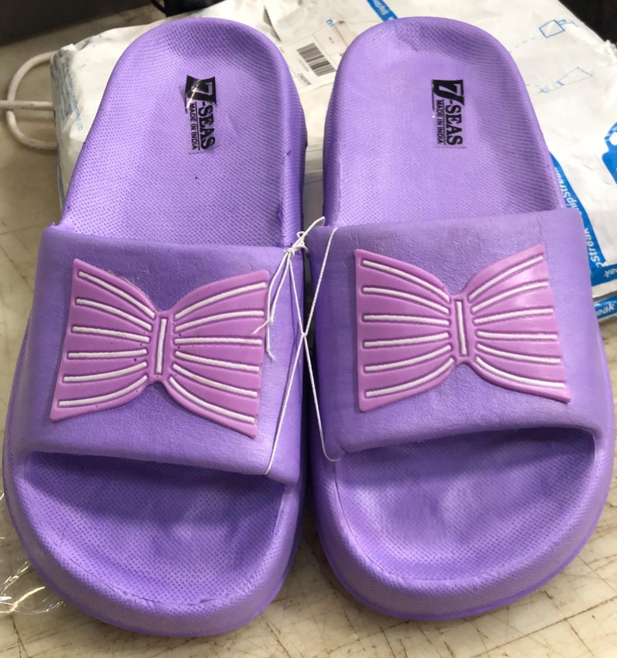 Purple Color Slipper For Women Size 7