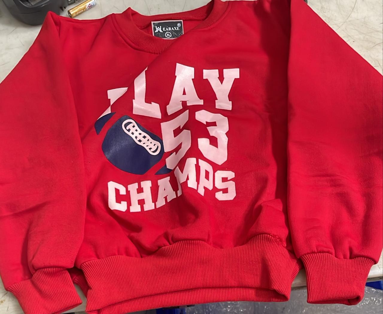 Kids Red Printed Swag Shirt Full Sleeve Size 7 To 8Y