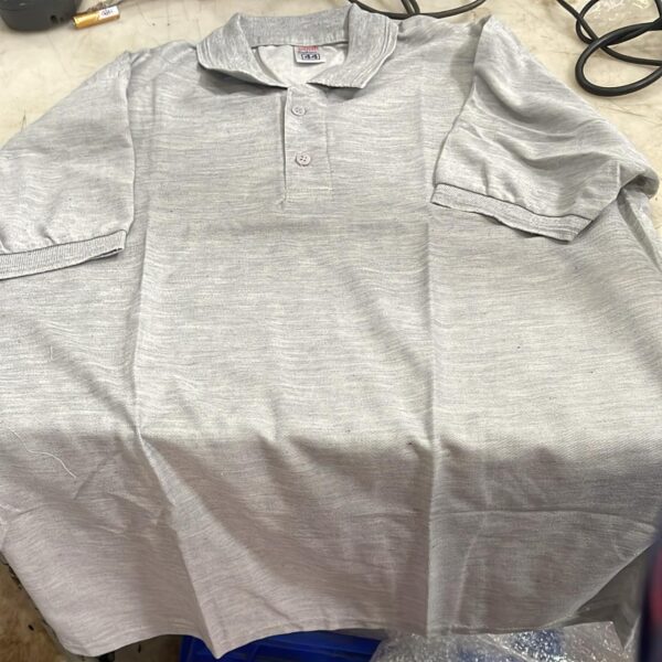 Men Grey Color T Shirt Half Sleeve Size 44