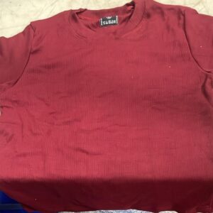 Women Maroon Color Top Size L