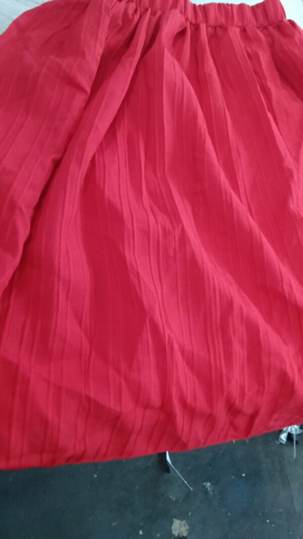 Kids Girls Red Striped Skirt Size 3 To 4 Y