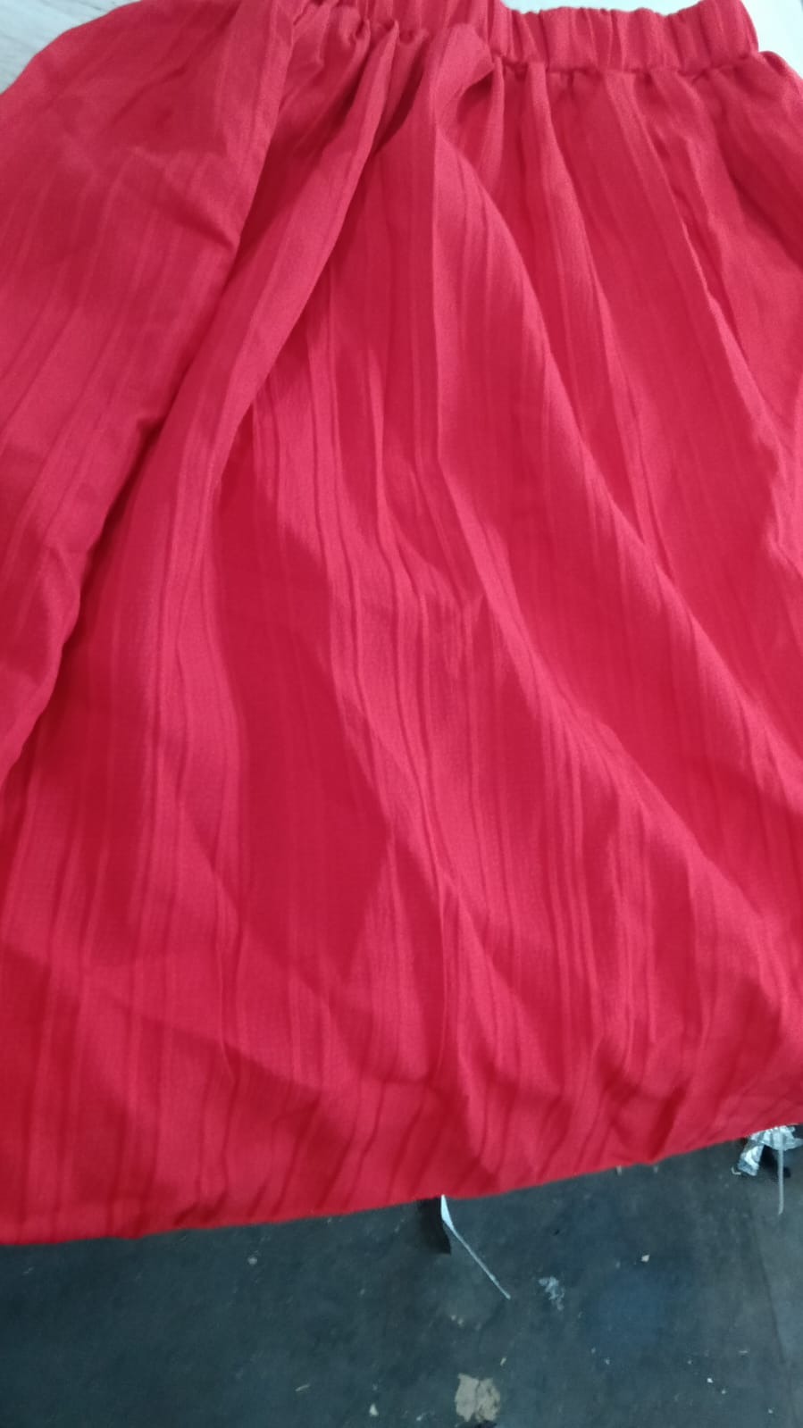 Kids Girls Red Striped Skirt Size 3 To 4 Y