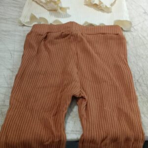 Kids Girls Cream Color Top With Brown Trouser Size 9 To 12 M
