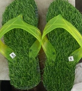 Women Slipper Green Colour Size 6
