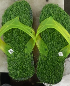 Women Slipper Green Colour Size 6
