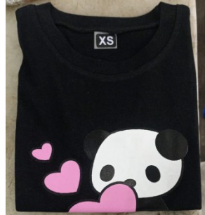 Women T Shirt Black Colour Size Xl