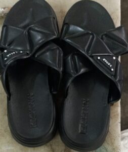 Women Slipper Black Colour Size 38