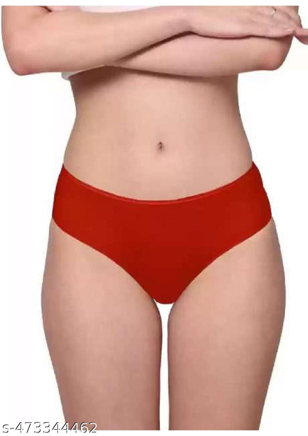Women Panty Size S Color Red