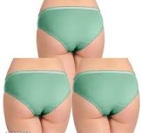 Women Panty Size S Color Green