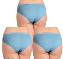 Women Panty Size M Color Blue