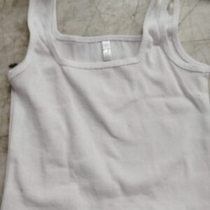 Women White Color Crop Top Size L