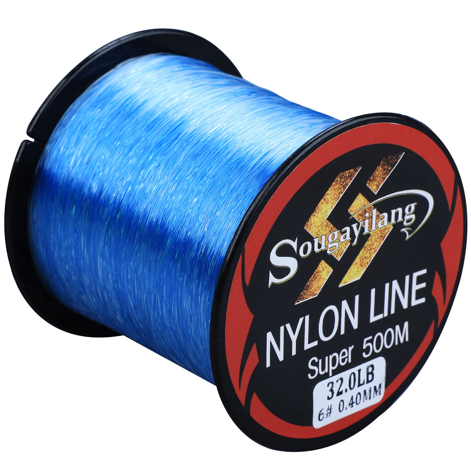Sougayilang Fishing Line Nylon String Cord Blue Fluorocarbon 500M