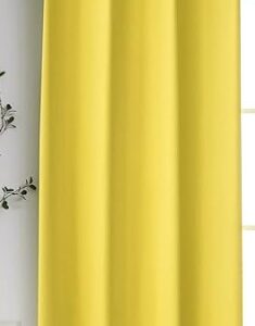 Single Curtain Light Yellow 53W X 63 L