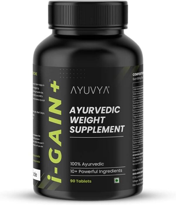 Ayuvia I Gain Ayurvedic Supplement 90 Tablets