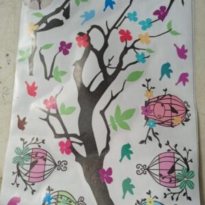 Dream Craft Tree And Flowers Multi Color Vinyl