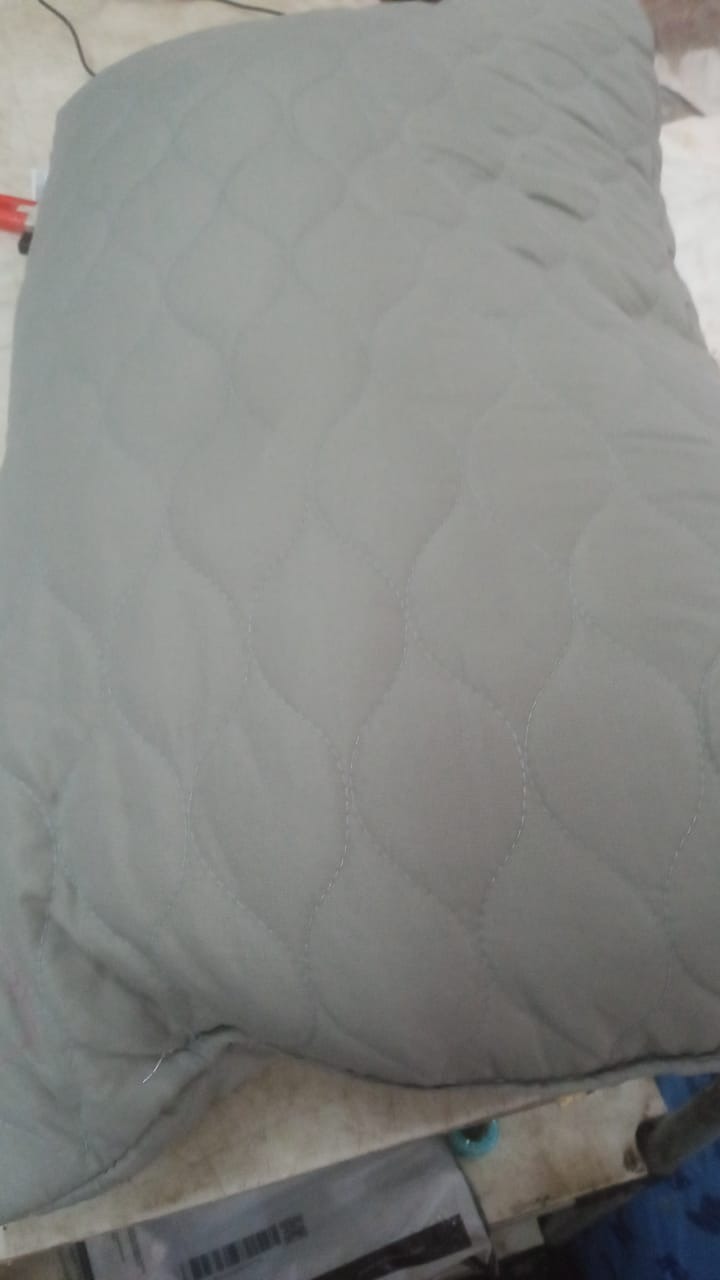 Grey Colour Cotton Pillow