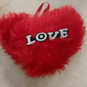 Red Cute Red Heart Stuffed Plush Soft Toy Pillow