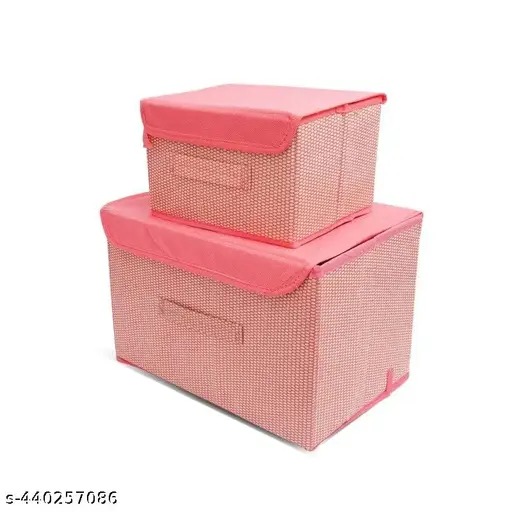 Storage Box Big And Small Combo 2 Pink Color