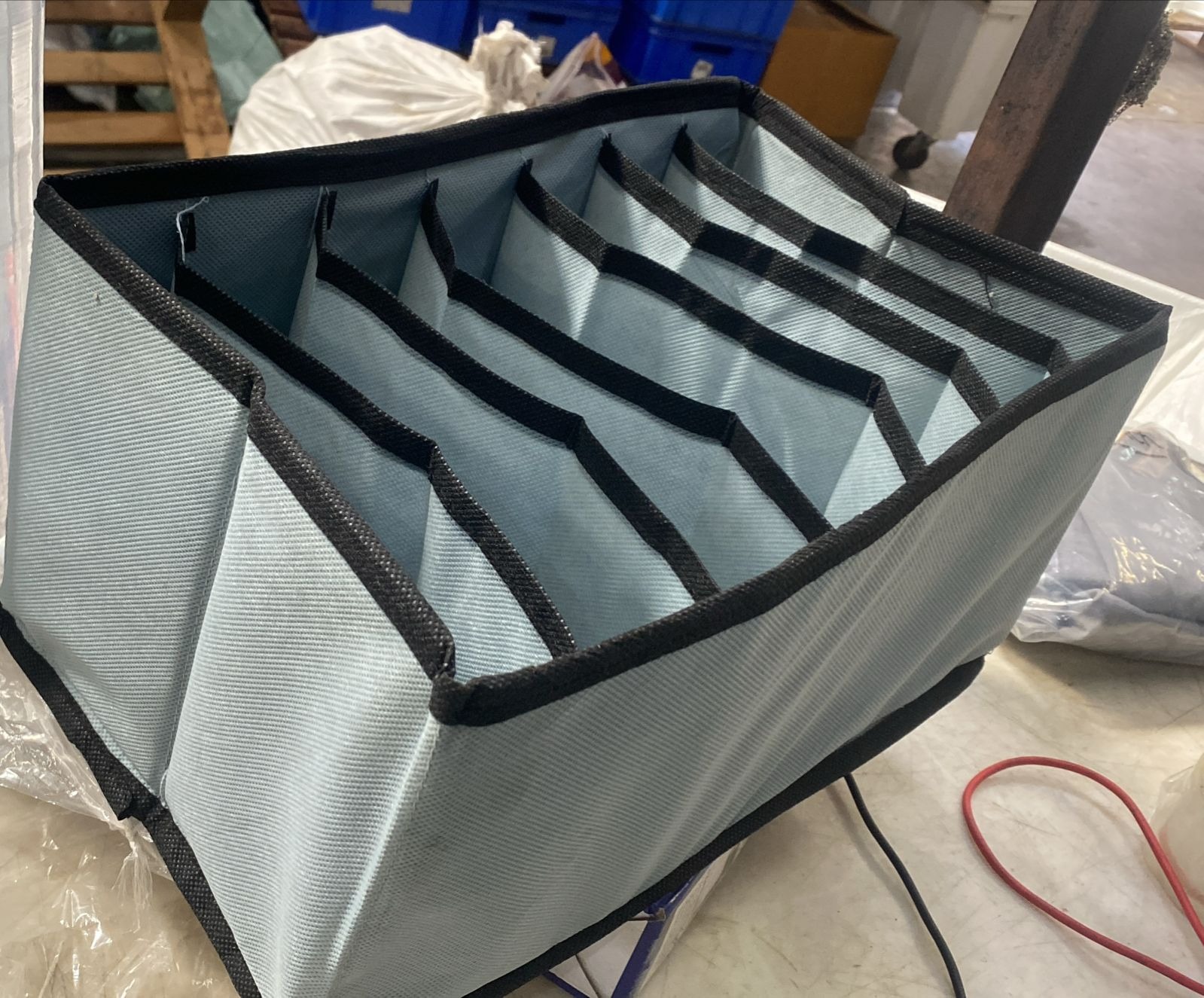 Flexi Fold Cloth Basket Grey Color
