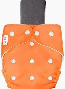 Baby Cloth Diaper Orange Colour