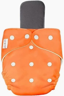 Baby Cloth Diaper Orange Colour