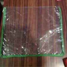 Printed Pvc Saree Packaging Bag Green Pack Of 10